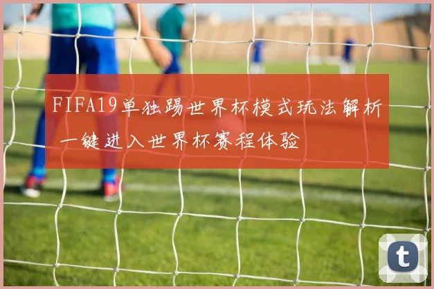 FIFA19单独踢世界杯模式玩法解析 一键进入世界杯赛程体验